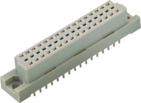 48 পিন সোজা DIP PBT Din 41612 সংযোগকারী PBT গ্রে 2.54mm ইউরোপ প্রকার সংযোগকারী