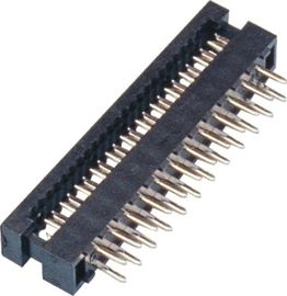 2.0 মিমি DIP প্লাগ সংযোজক 2 * 12 পি PBT কালো পি / ব্রোঞ্জ টিন প্ল্যাটফর্ম ROHS