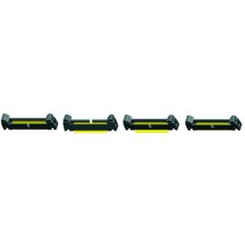 40 পি PA9T কালো UL94V-0 ল্যাচ শিরোলেখ 1.27 মিমি ejector হেডার ডান কোণ ছোট টিউব প্যাকিং