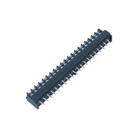 7.62 মিমি টার্মিনাল ব্লক একক সারি PA66 কালো স্নো 25% জিএফ UL94V-0 ব্রাস ধাতুপট্টাবৃত