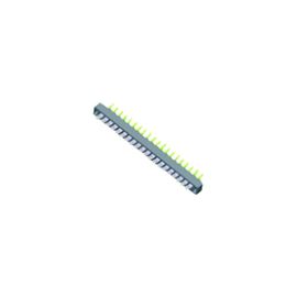 2.0 মিমি DIP প্লাগ সংযোজক 2 * 12 পি PBT কালো পি / ব্রোঞ্জ টিন প্ল্যাটফর্ম ROHS