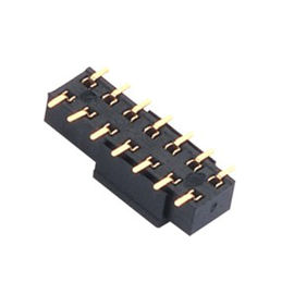 শ্রীমতি 2.54 মিমি মহিলা হেডার সংযোগকারী PA9T UL94V-0 একক সারি