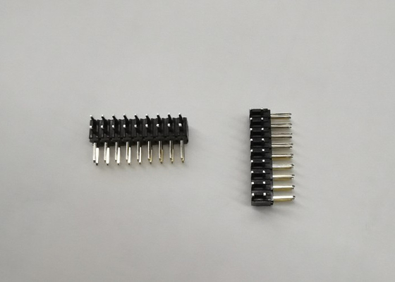 MP3 Pcb ডাবল সারির জন্য 2.0AMP 500V 3 পিন ডান কোণ হেডার সংযোগকারী