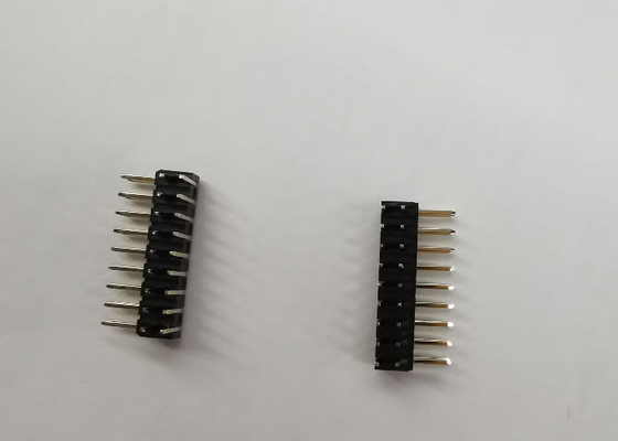 2mm পুরুষ এবং মহিলা হেডার পিন, 500V ডুয়াল রো হেডার সংযোগকারী কালো PA9T